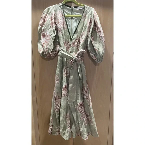 knee length dresses for ladies Floral Midi Dress Zimmermann main image 1